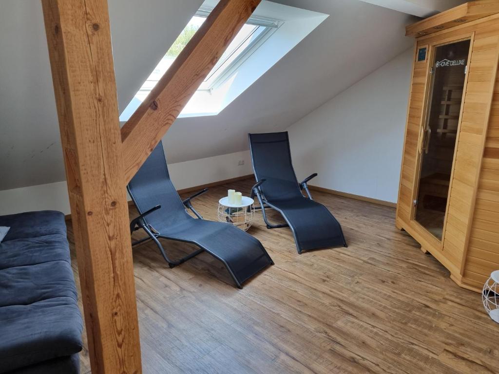 Posezení v ubytování Ferienwohnung Emely