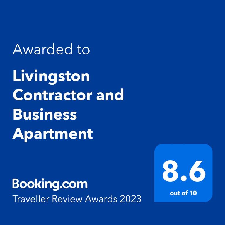 Certifikát, hodnocení, plakát nebo jiný dokument vystavený v ubytování Livingston Business and Contractor Apartment