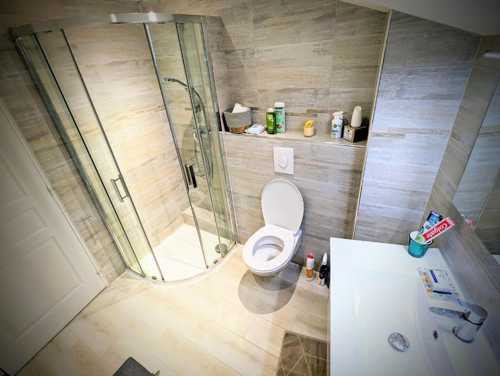 Kúpeľňa v ubytovaní Cannes Croisette Suquet Duplex 4 P