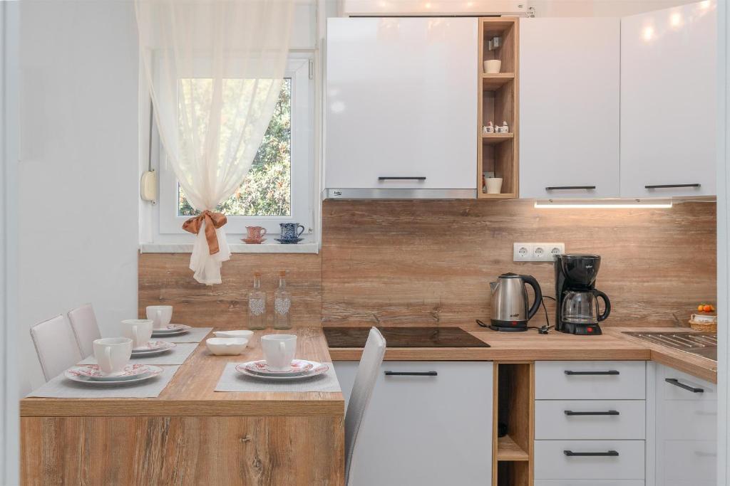 Kuchyň nebo kuchyňský kout v ubytování Apartments Family Gligora