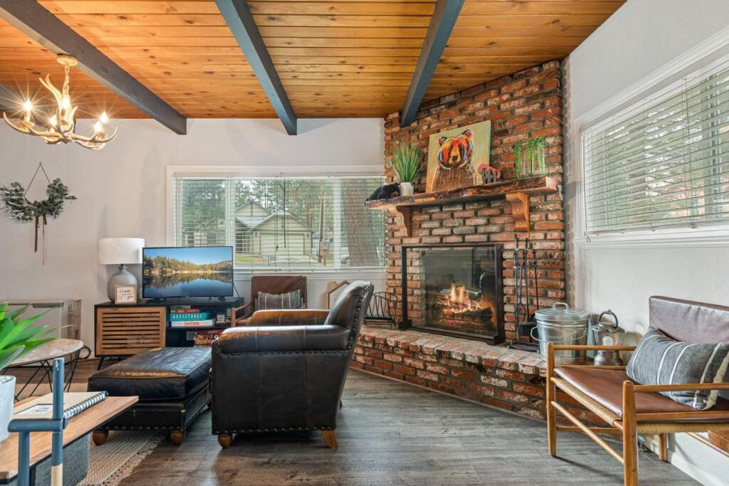 Et opholdsområde på Brunos Bungalow