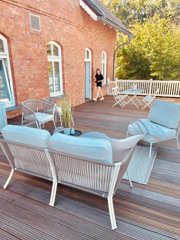 Balkón nebo terasa v ubytování Kaiserliche Post Suites Bevensen-Ferienwohnung