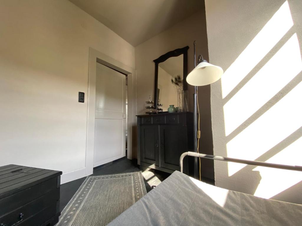Ein Bett oder Betten in einem Zimmer der Unterkunft Ferienhaus Fridolin