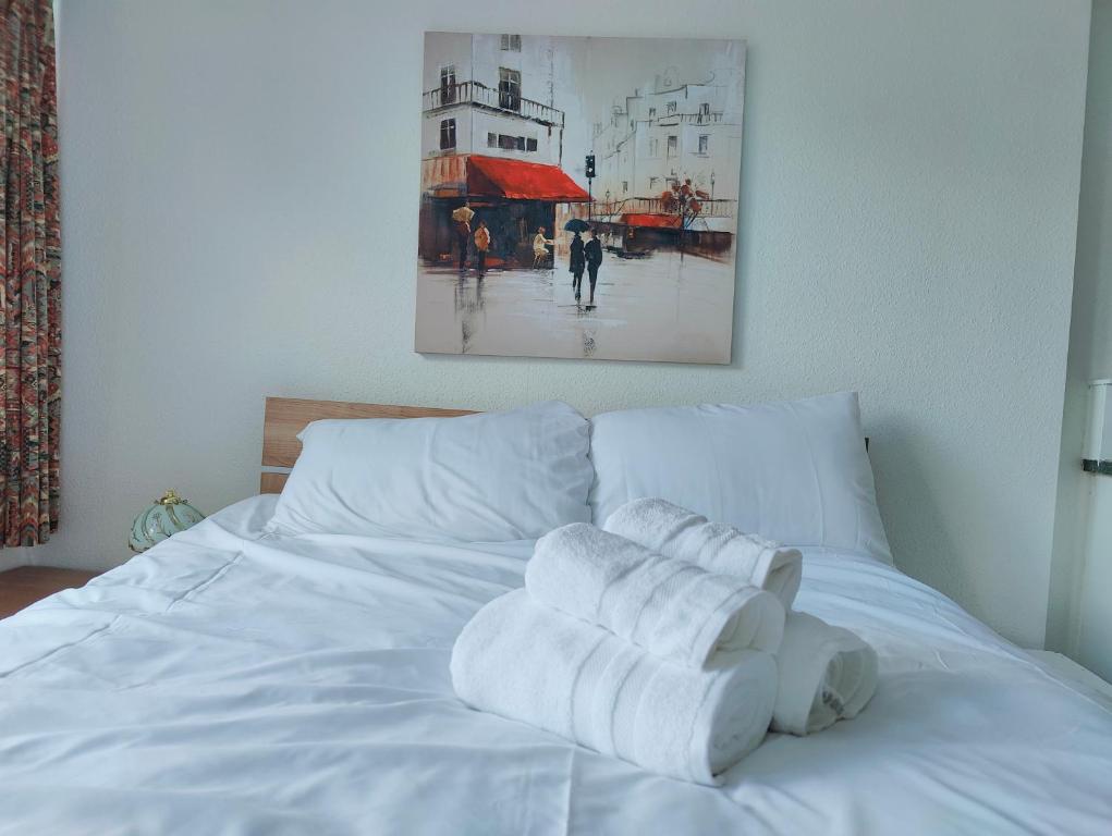 Postel nebo postele na pokoji v ubytování Aaran Central Guesthouse