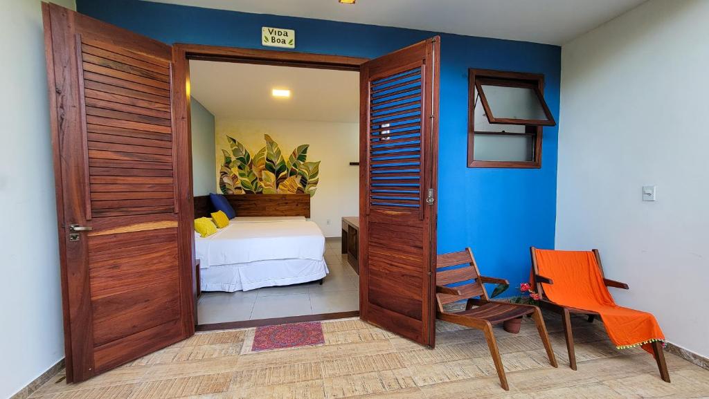 Postel nebo postele na pokoji v ubytování Pousada Casa Viva a Vida