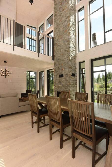 Гостиная зона в Timmerby Lodge - Lindvallen Sälen - Ski in Ski out