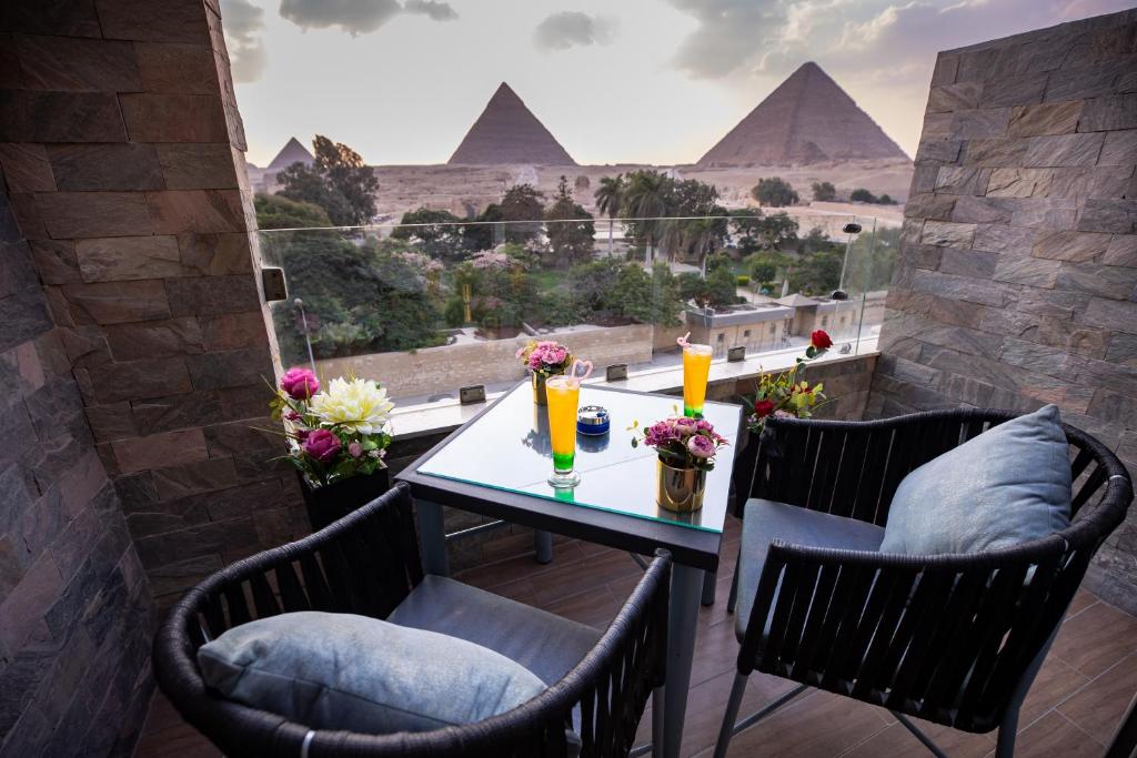 Balkon oz. terasa v nastanitvi PANORAMA view pyramids