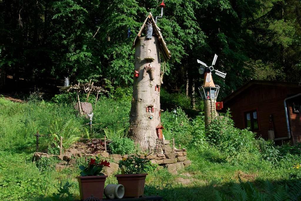 Zahrada ubytování Waldnest Odenwald - Waldhauszimmer