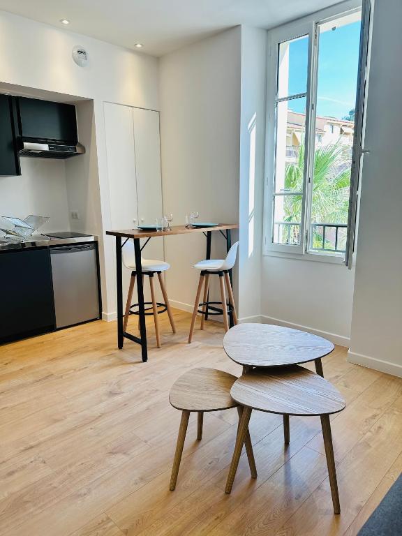 Kuchyň nebo kuchyňský kout v ubytování Résidence Terminus - appartements