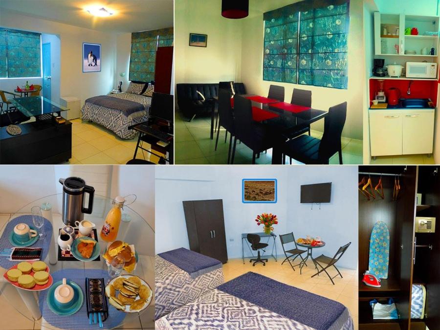 Kuchyň nebo kuchyňský kout v ubytování Magicperu Apart Hotel