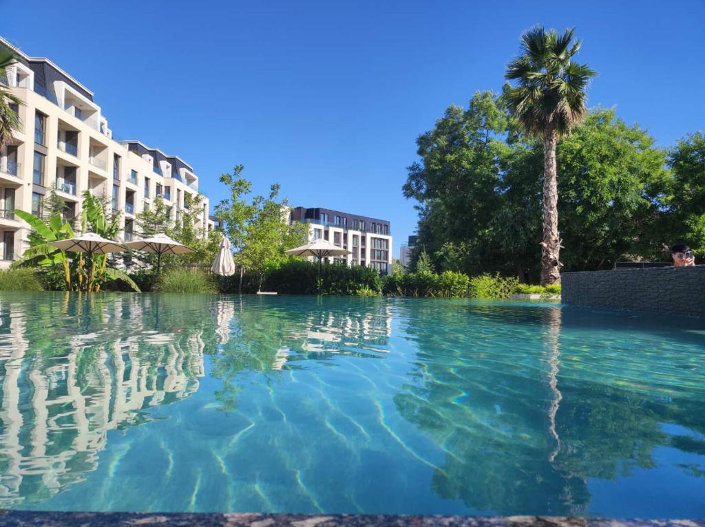 Swimmingpoolen hos eller tæt på Azur Alegria Studio - free parking & pool