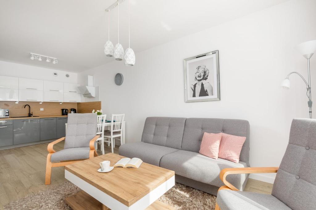 Posezení v ubytování Apartments Mazowiecka Park by Renters