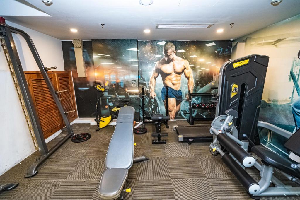 Posilňovňa alebo fitness centrum v ubytovaní A25 Hotel - 29 Lê Thị Hồng Gấm