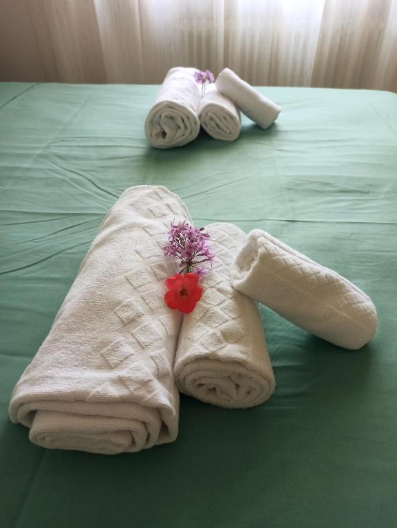 Postel nebo postele na pokoji v ubytování Affittacamere Ai Pila