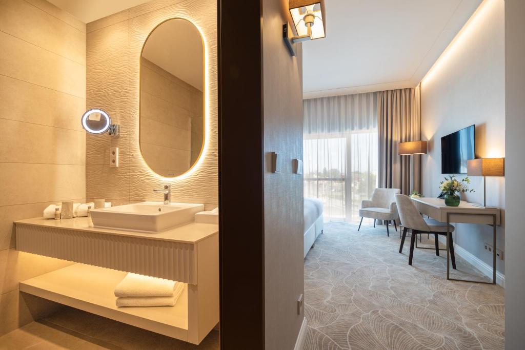 Koupelna v ubytování Hotel Gerardus