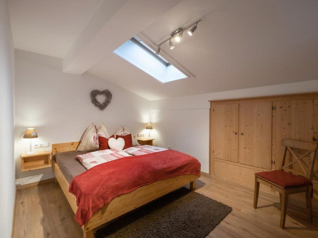 Łóżko lub łóżka w pokoju w obiekcie Appartement Pöll Kathrin