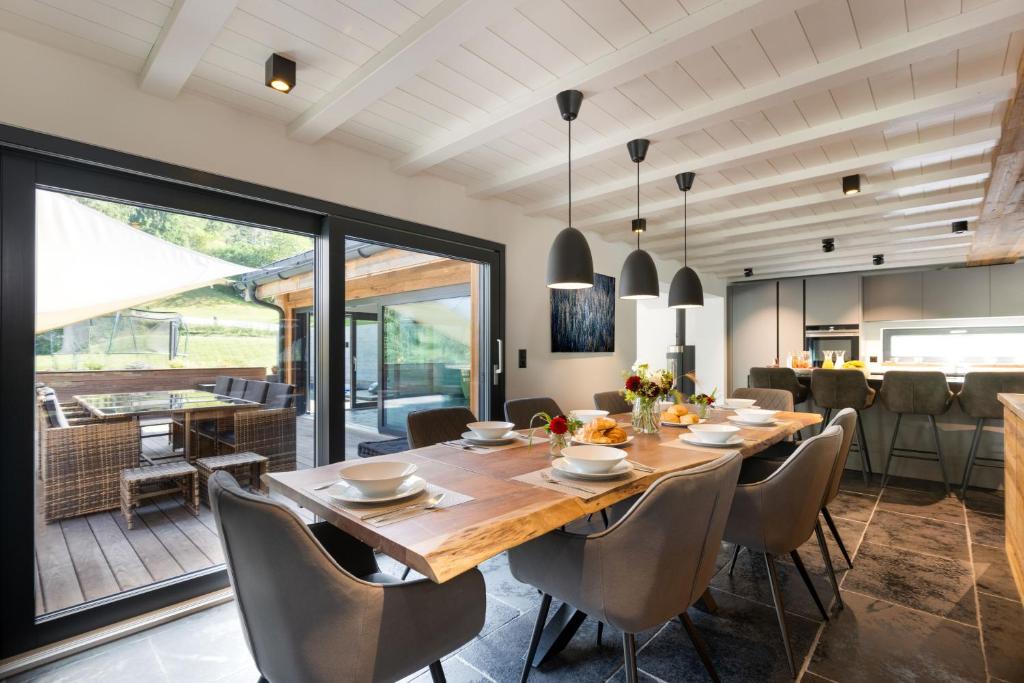 Posezení v ubytování Chalet Aigle