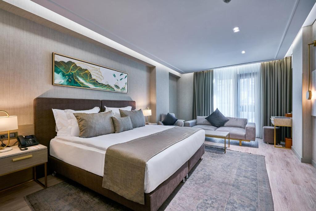 Postel nebo postele na pokoji v ubytování Rayelin Hotel Istanbul Old City
