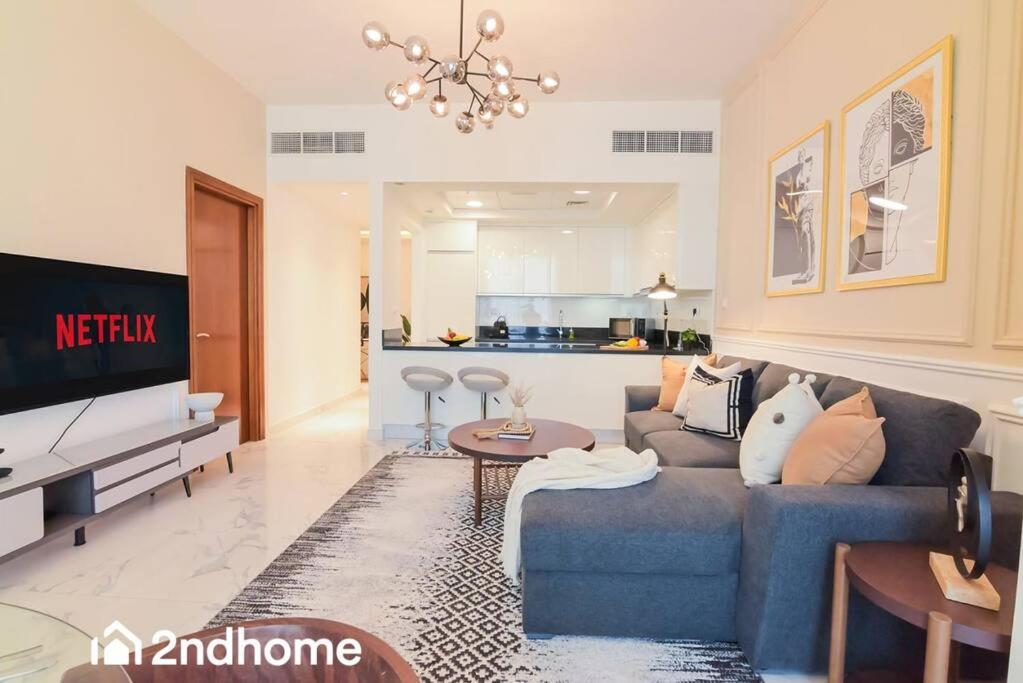 Posezení v ubytování 2ndHome - Amna Tower, Al Habtoor City