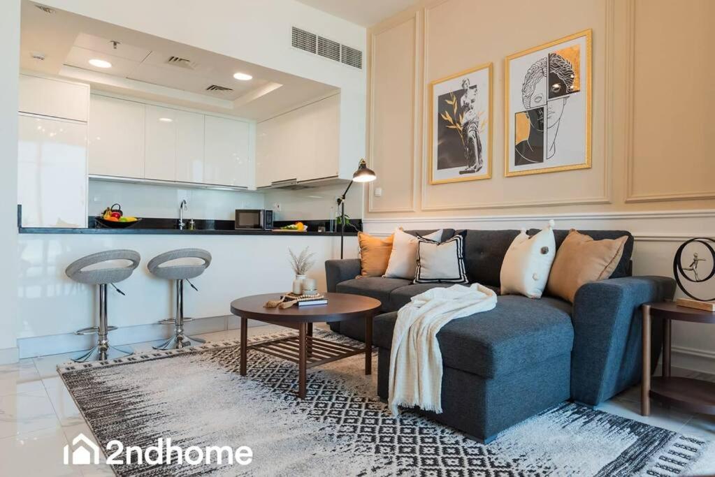 Posezení v ubytování 2ndHome - Amna Tower, Al Habtoor City