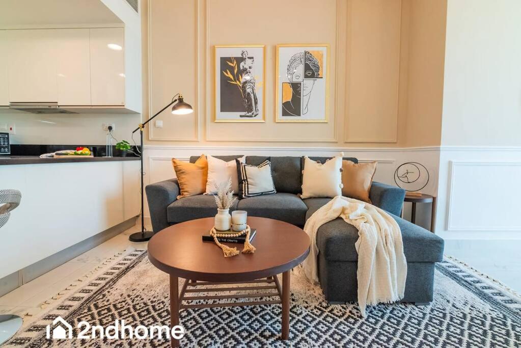 Posezení v ubytování 2ndHome - Amna Tower, Al Habtoor City