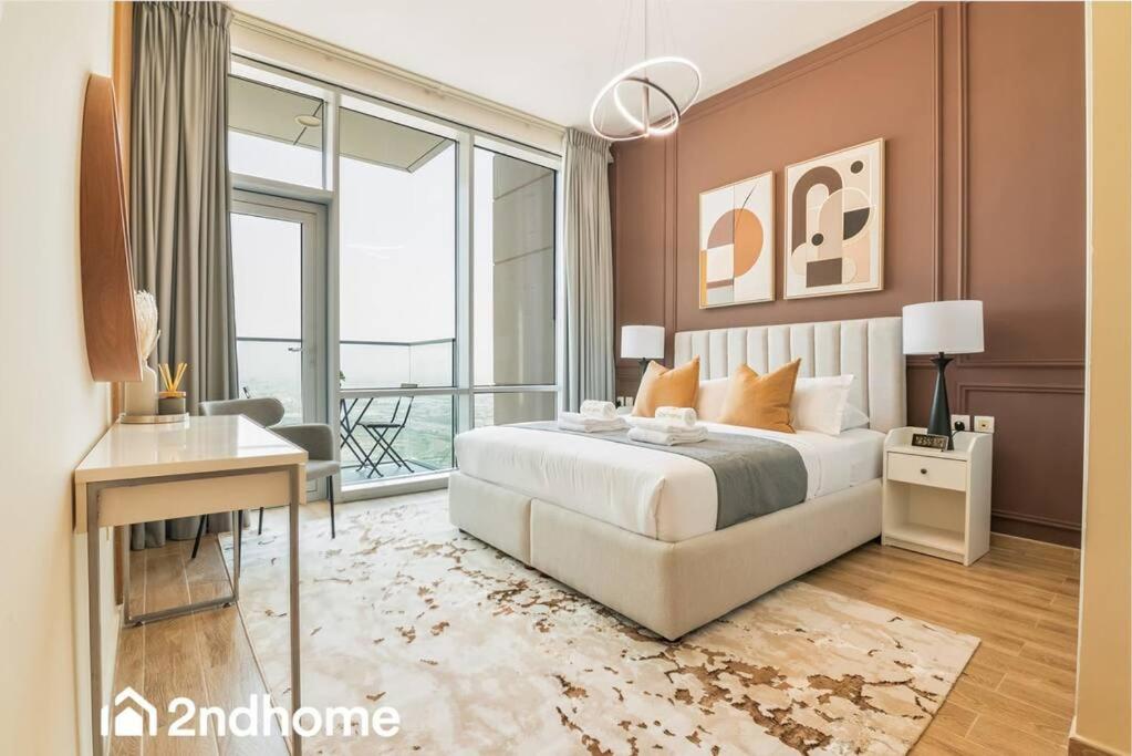 Postel nebo postele na pokoji v ubytování 2ndHome - Amna Tower, Al Habtoor City