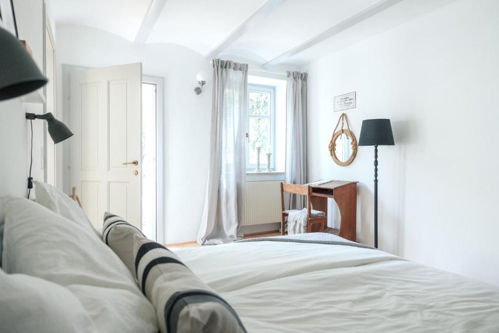 Postel nebo postele na pokoji v ubytování Casa Palfy