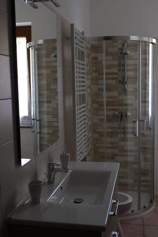 Koupelna v ubytování B&b Mamì