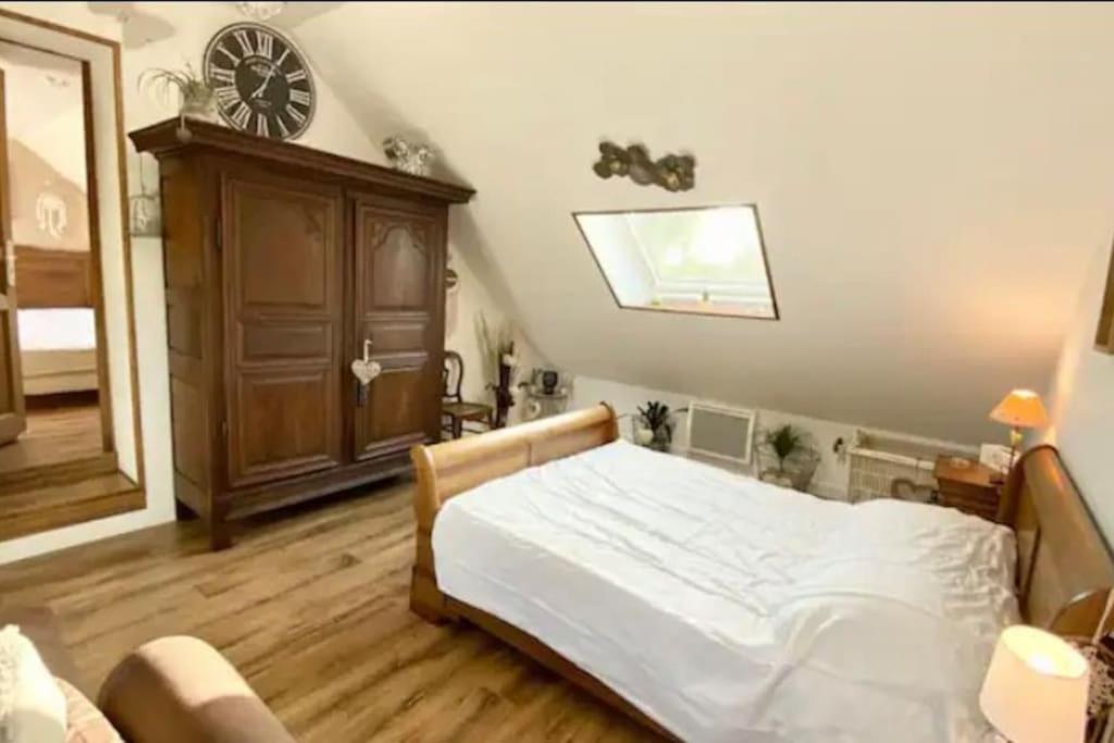 Postel nebo postele na pokoji v ubytování Les Anatidés, Quend