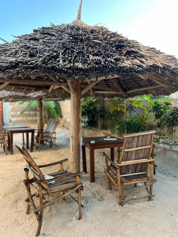 Patio nebo venkovní prostory v ubytování Mbuyuni Lodge Nungwi