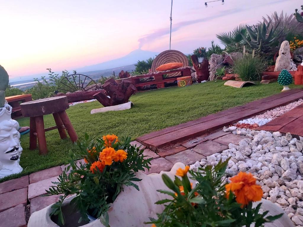 Zahrada ubytování La Terrazza di Cirico'