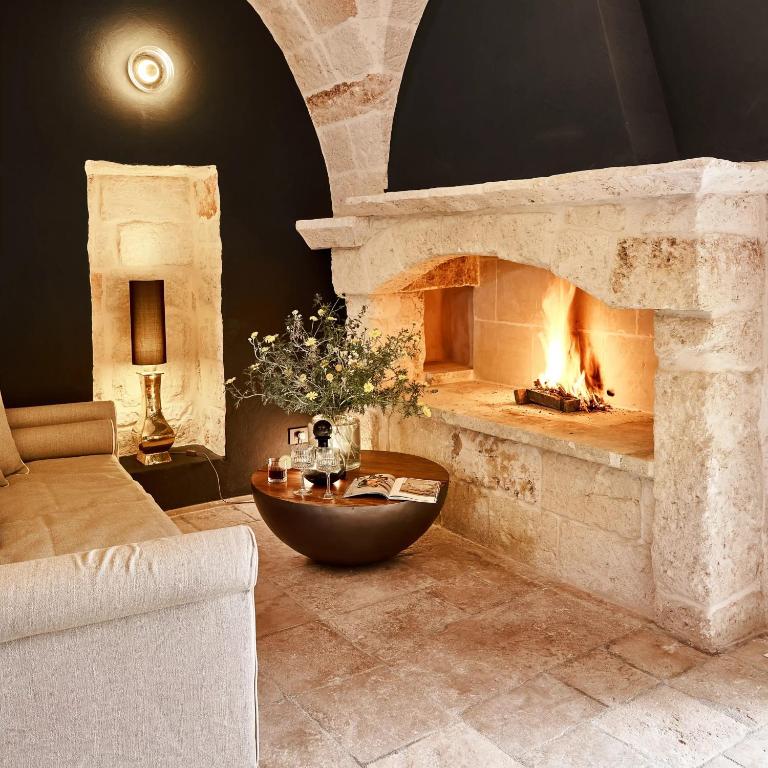 Posezení v ubytování Bambarone La Masseria