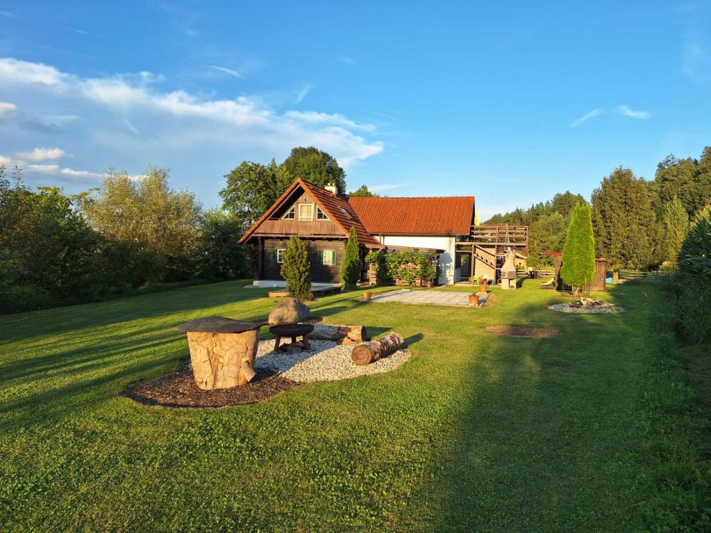 Zahrada ubytování Ferienhaus Am Bach