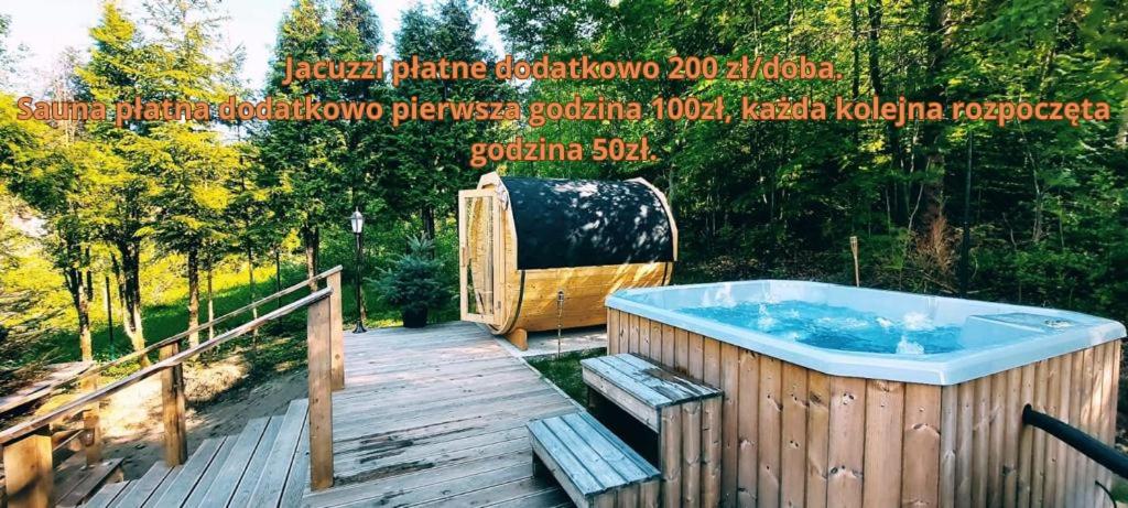Zahrada ubytování Apartament widokowy z balią jacuzzi i sauną na wyłączność - Sikorówka - Dobre Miejsce