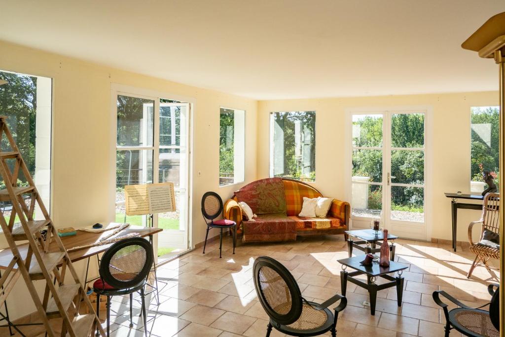Posezení v ubytování Manoir du Val Fouzon - Beauval