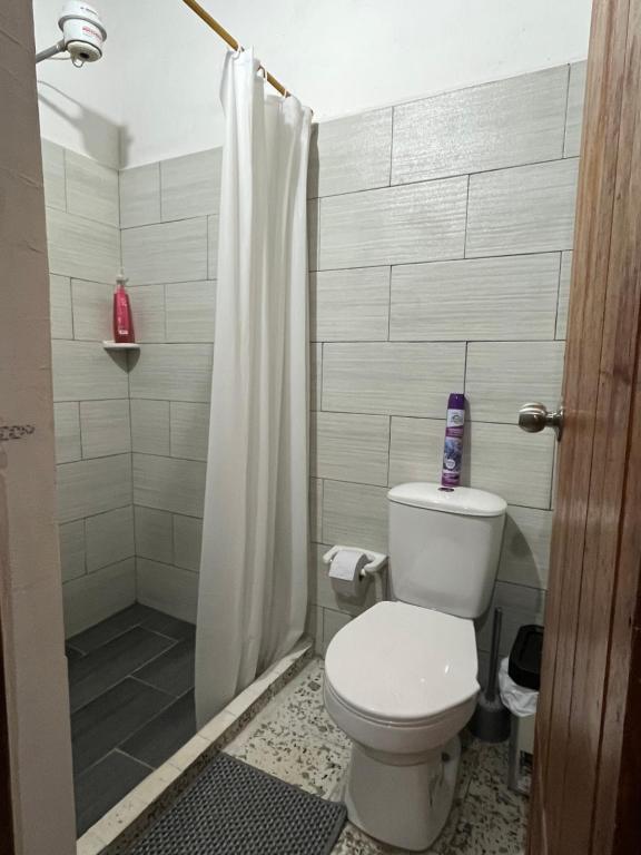 Koupelna v ubytování Casa Blanca Hostal
