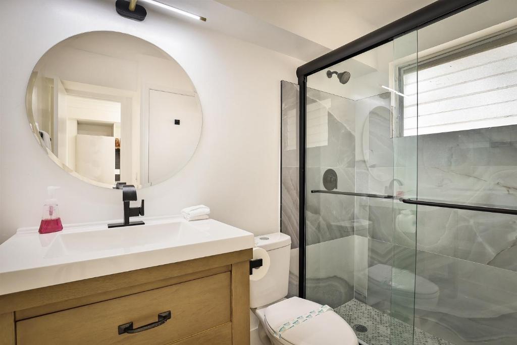 Koupelna v ubytování La Mer Suites