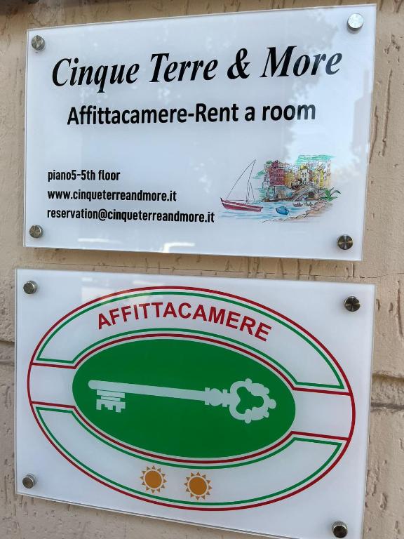Certifikát, hodnocení, plakát nebo jiný dokument vystavený v ubytování Cinque Terre & More - Affittacamere