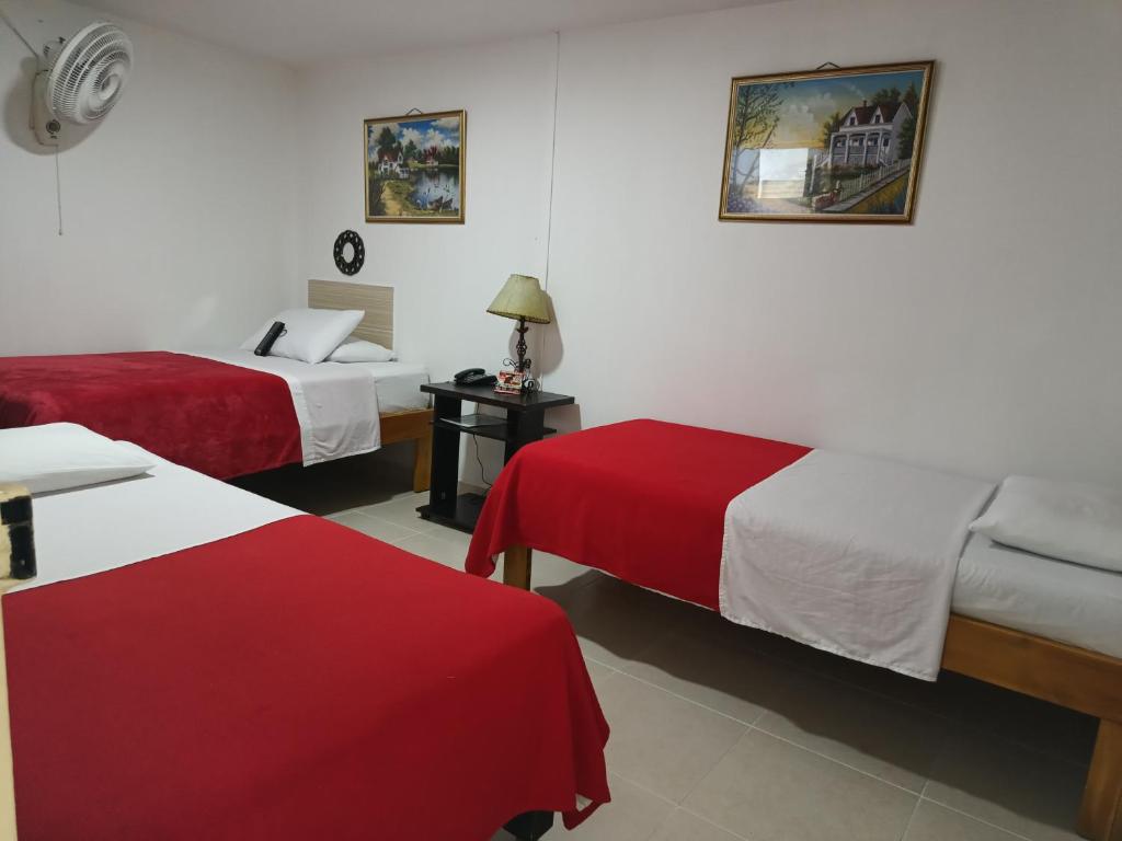 Postel nebo postele na pokoji v ubytování Hotel Mirador Plaza