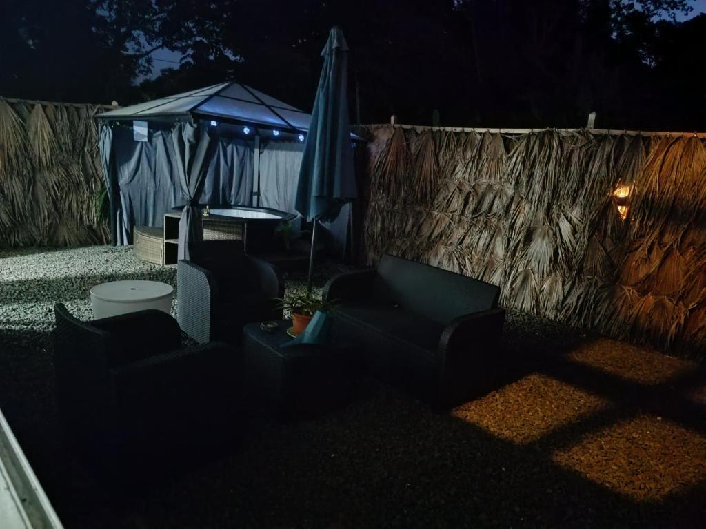 Posezení v ubytování L'Escale du Plaisir