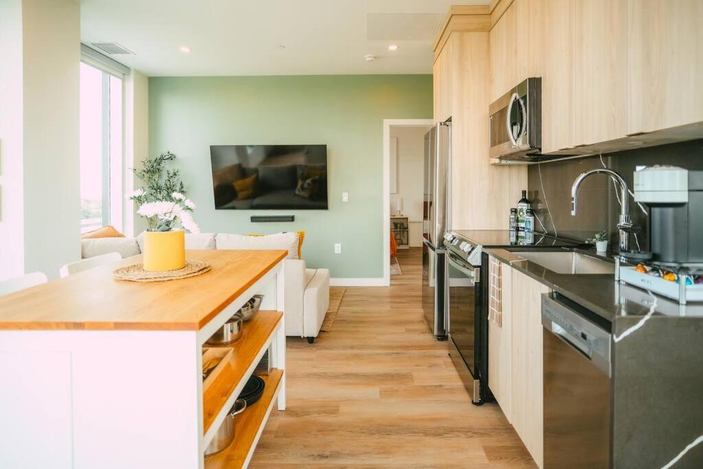Kuchyňa alebo kuchynka v ubytovaní NEW Luxury 1BR Penthouse Apt In Central Halifax