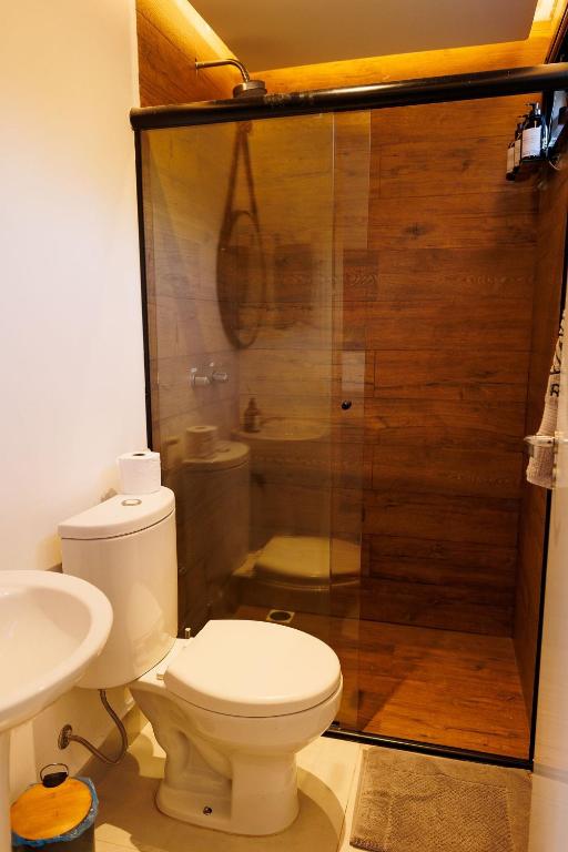 Koupelna v ubytování Reserva Cabanas
