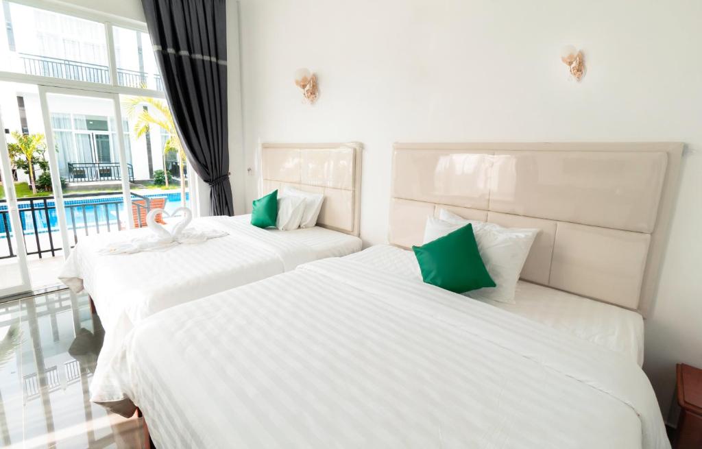 Koh Dach View Boutique Hotel - 国王室有两张国王床