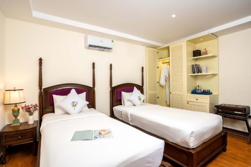 Phòng Deluxe 2 Giường Đơn Không Có Cửa Sổ