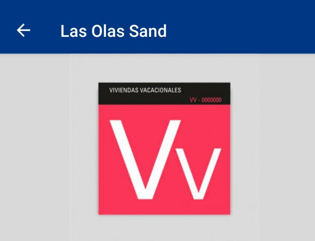 Certifikát, hodnocení, plakát nebo jiný dokument vystavený v ubytování Las Olas Sand