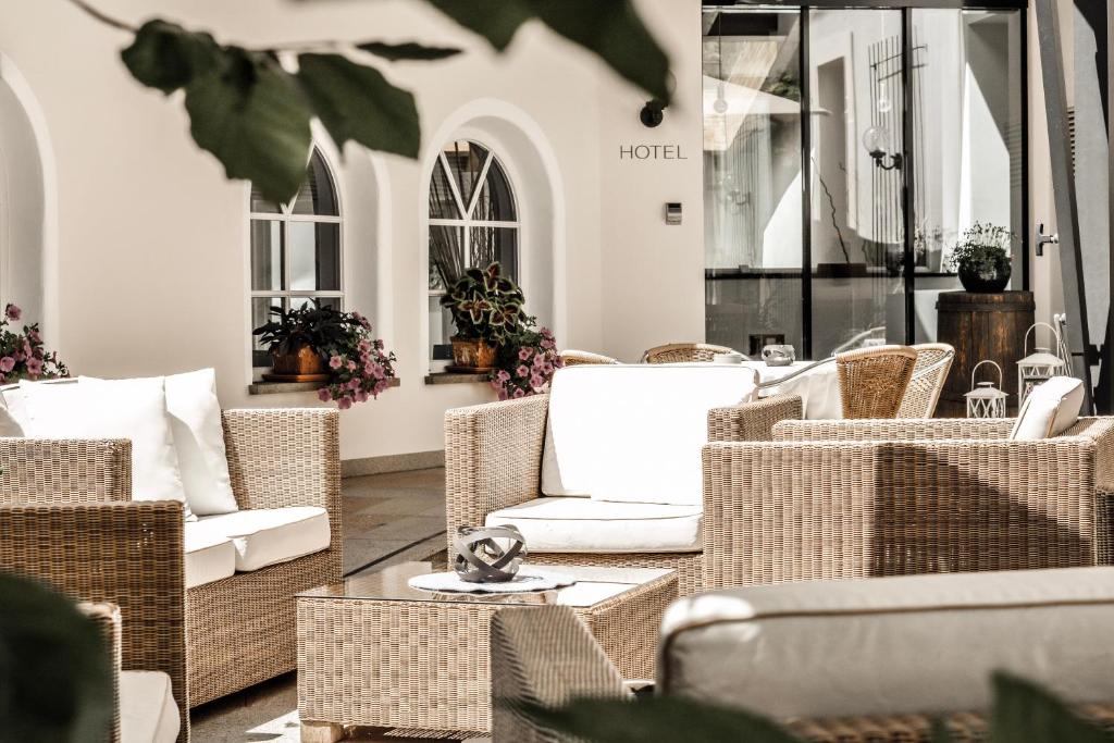 Posezení v ubytování Hotel Luna Mondschein