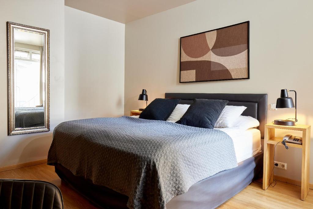 Postel nebo postele na pokoji v ubytování Hotel Frón