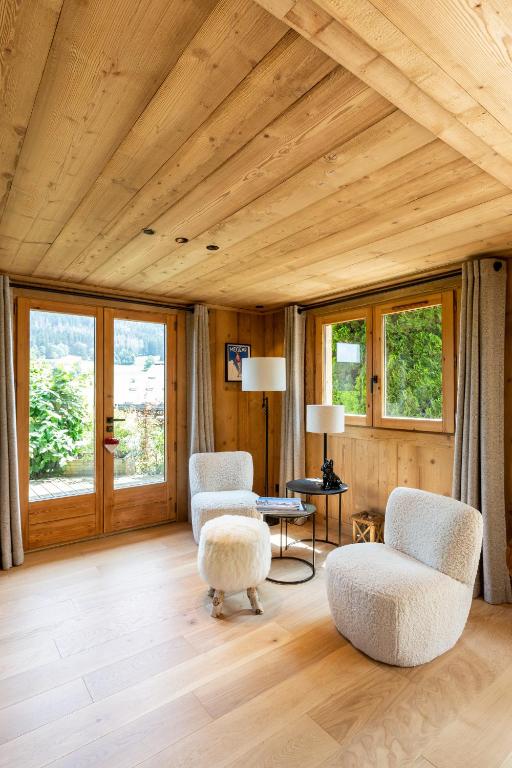 Posezení v ubytování Megève - Chalet Miage