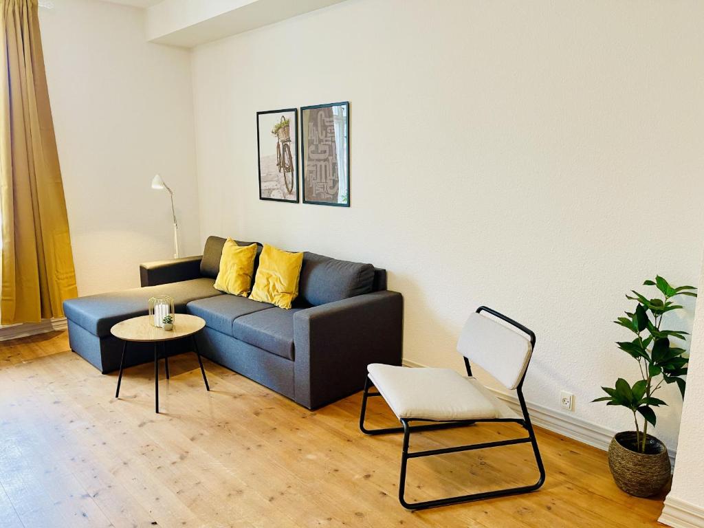Posezení v ubytování aday - Sunshine apartment in the heart og Hjorring