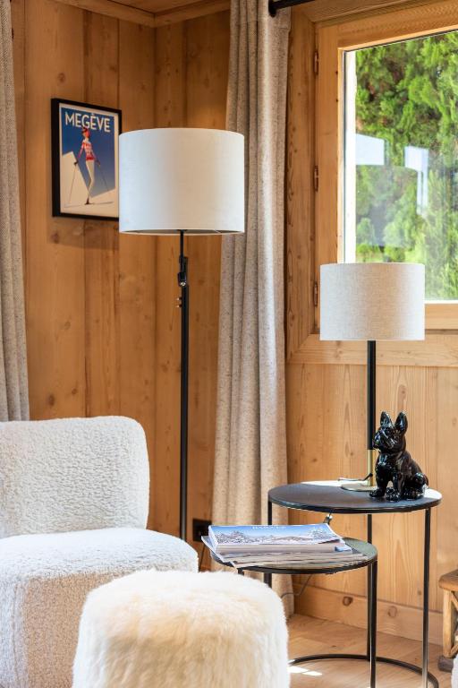 Posezení v ubytování Megève - Chalet Miage
